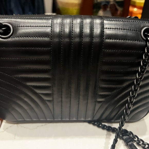 Immaculate Prada Diagramme convertible crossbody shoulder black on black. - Picture 5 of 7